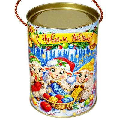 Детский подарок на Новый Год в тубе весом 600 грамм в Пушкино